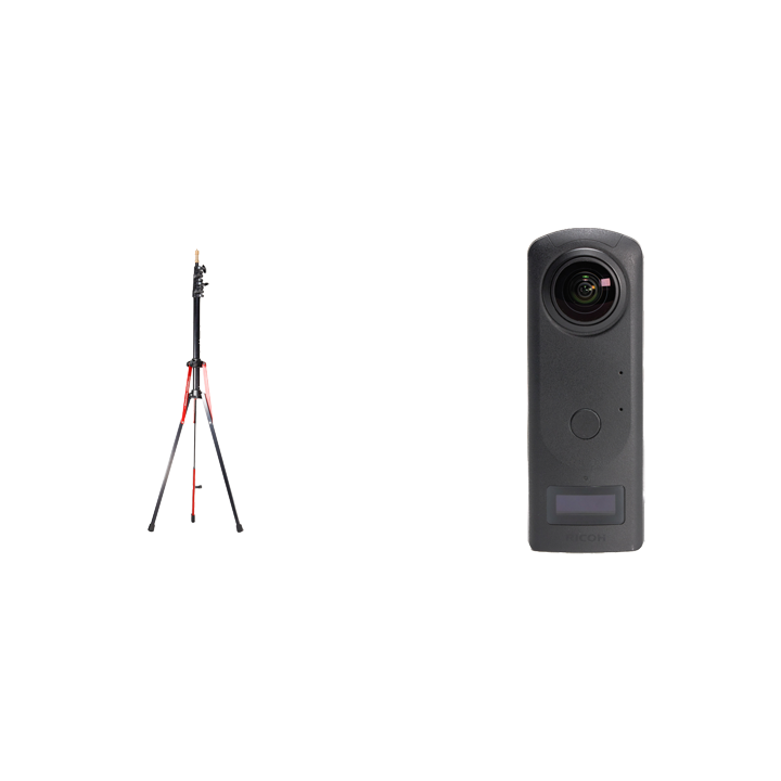 レンタル - RICOH THETA Z1 51GB & スタンドセット THETA Z1 51GB + Manfrotto ナノポール 4段ライト スタンド | カメラと交換レンズのレンタルならGOOPASS（グーパス）【公式】