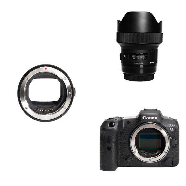 レンタル - Canon 本気のフルサイズ＆超広角単焦点セット EOS R5 ...