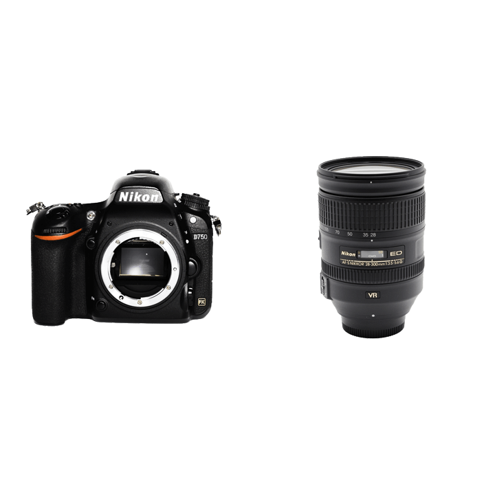 レンタル - Nikon 軽快フルサイズ一眼レフ & 高倍率ズームセット D750