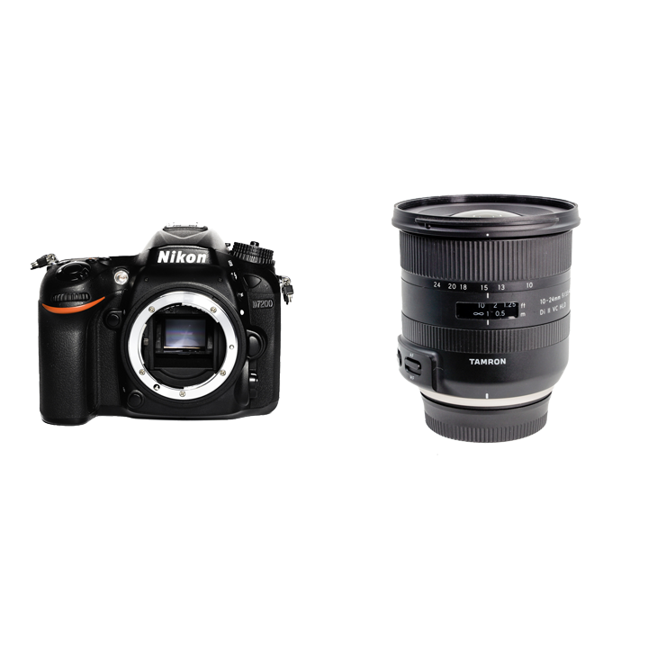 レンタル - Nikon 風景撮影向け本格一眼レフ×広角レンズセット D7200 +