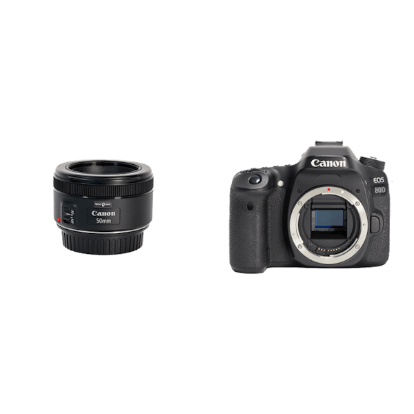 レンタル - Canon 人物優先AF対応ポートレート撮影セット EOS 80D + 単
