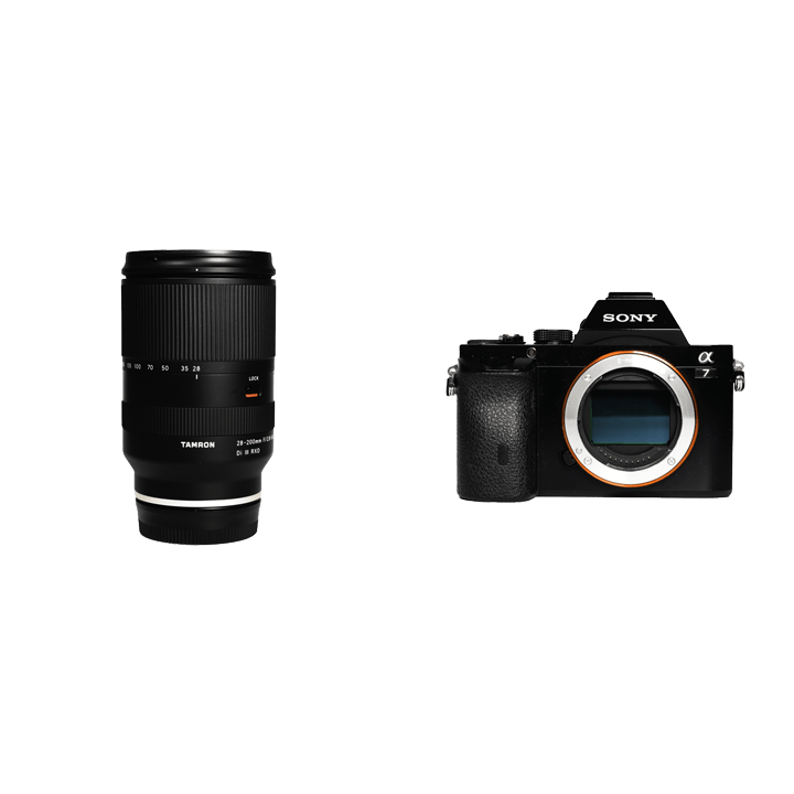 レンタル - SONY α7 TAMRON高倍率ズームレンズセット α7 ILCE-7 + 28-200mm F/2.8-5.6 Di III RXD  | カメラと交換レンズのレンタルならGOOPASS（グーパス）【公式】