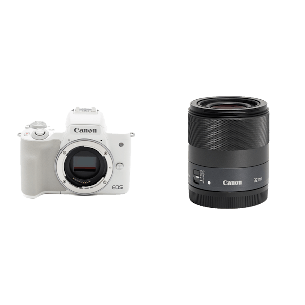 レンタル - Canon 小型軽量ミラーレス & ボケる標準単焦点セット EOS