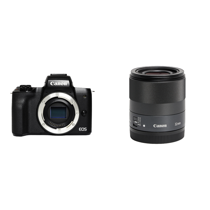 レンタル - Canon 小型軽量ミラーレス & ボケる標準単焦点セット EOS