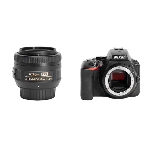 ニコン NIKON D5600 18-55 単焦点レンズ AF-S 35 ほか - カメラ
