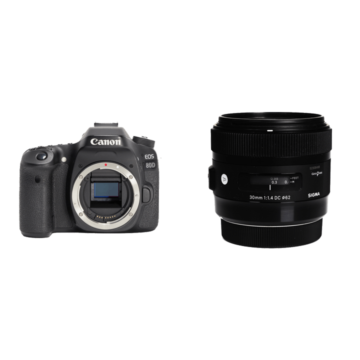 超爆安 Canon EOS 80D ボディ & 50mm f1.8 単焦点レンズセット 