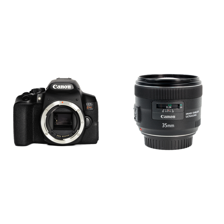 レンタル - Canon お手軽一眼レフ u0026 コンパクトな標準単焦点セット EOS Kiss X10i + EF35mm F2 IS USM | カメラ と交換レンズのレンタルならGOOPASS（グーパス）【公式】