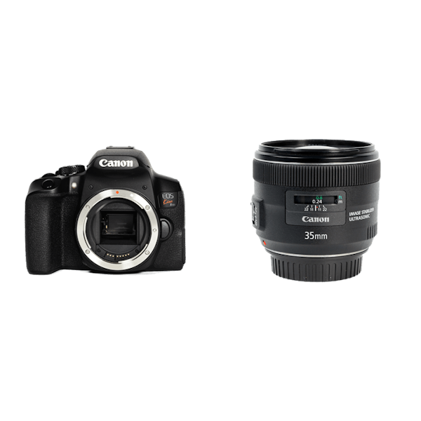 レンタル - Canon お手軽一眼レフ & コンパクトな標準単焦点セット EOS