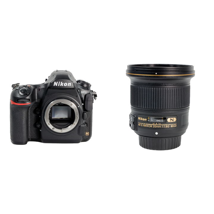 レンタル - Nikon 高画素一眼レフ u0026 星空撮影にオススメの超広角単焦点セット D850 + AF-S NIKKOR 20mm f/1.8G  ED | カメラと交換レンズのレンタルならGOOPASS（グーパス）【公式】