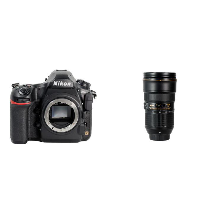 レンタル - Nikon 高画素一眼レフ u0026 SIGMA大口径標準ズームセット D850 + 24-70mm F2.8 DG OS HSM [ニコン用]  | カメラと交換レンズのレンタルならGOOPASS（グーパス）【公式】