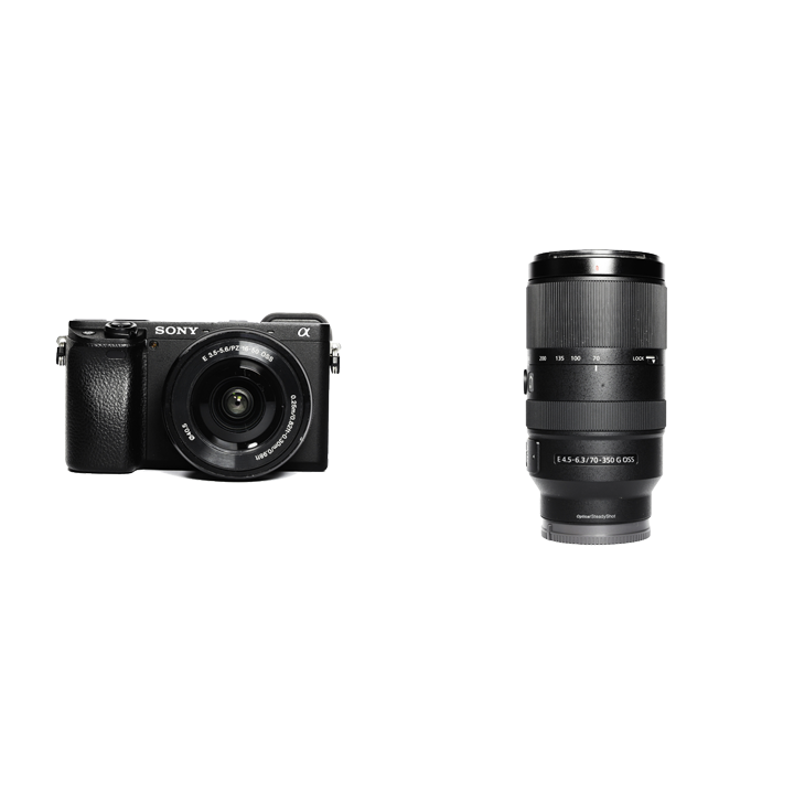SONY α6400 ＋ レンズ×4 (広角×2 望遠 単焦点) - デジタルカメラ