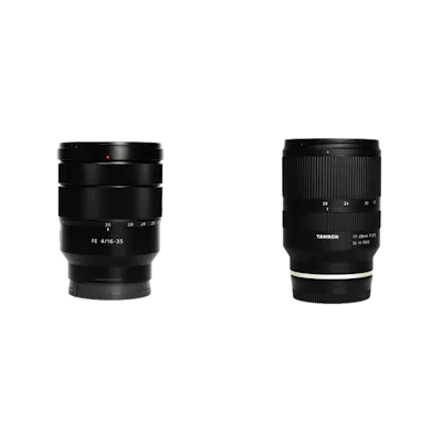レンタル - SONY & TAMRON 広角ズームレンズ比較セット(Eマウント) 16 レンタル - SONY & TAMRON 広角ズームレンズ比較セット(Eマウント) 16