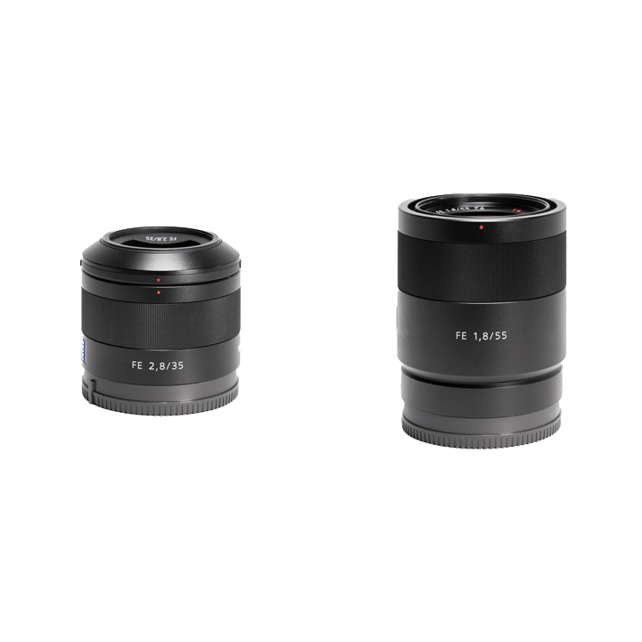 レンタル - SONY Sonnar単焦点レンズ2本セット(Eマウント) 35mm F2.8 +