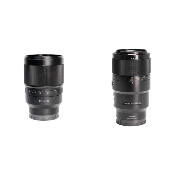 レンタル - SONY ボケる単焦点レンズ2本セット(Eマウント) 35mm F1.4 +