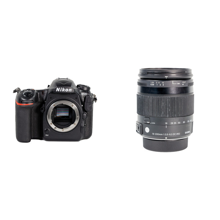 レンタル - Nikon 高速連写一眼レフ＆軽量高倍率ズームセット D500 + ...