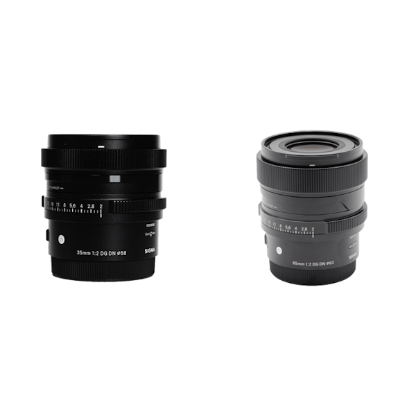 レンタル - SIGMA 小型軽量で綺麗にボケるF2単焦点レンズセット(ソニー
