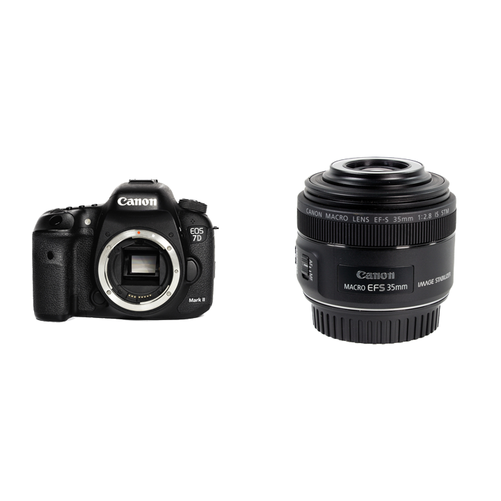 Canon 高速連写一眼レフ＆マクロレンズセット　EOS 7D Mark II + EF-S35mm F2.8 マクロ