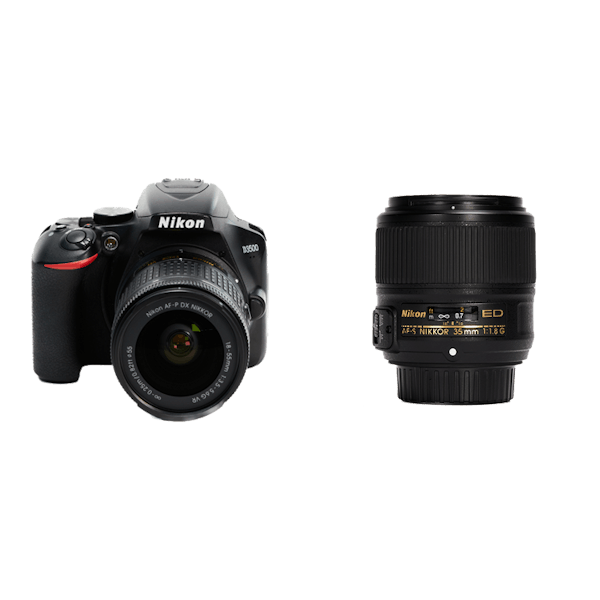 レンタル - Nikon ズーム＆単焦点お出かけ一眼レフセット D3500 18-55
