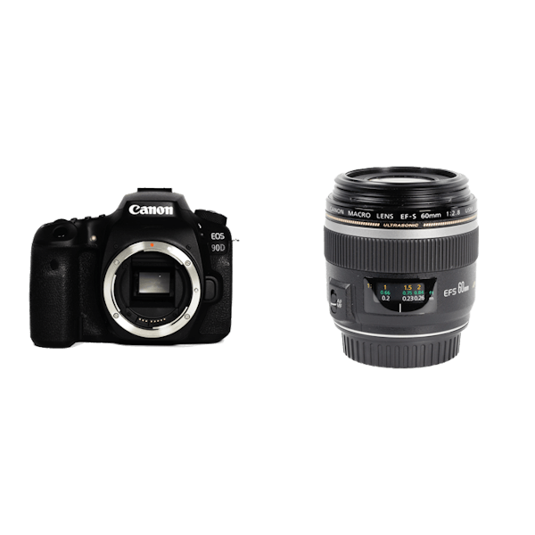 レンタル - Canon 万能一眼レフ＆マクロレンズセット EOS 90D + EF
