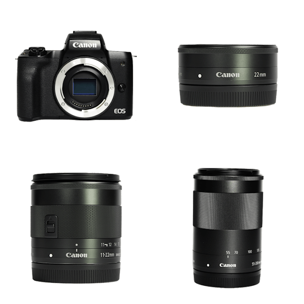 レンタル - Canon 女子旅にオススメの広角＆望遠レンズ3本セット EOS