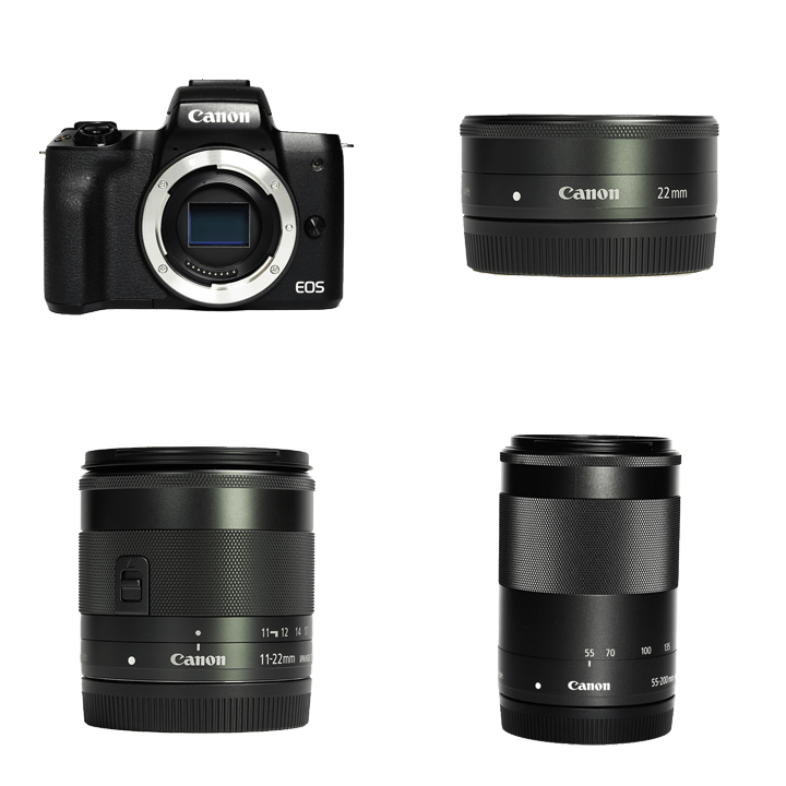 完動品　Canon EOS 55 レンズセット　BP-50　縦グリップ