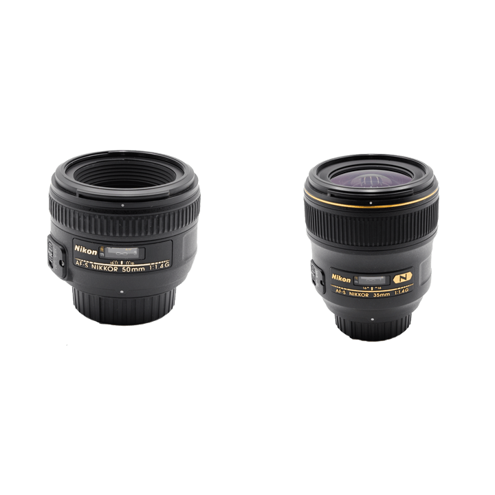 レンタル - Nikon ボケを楽しむF1.4単焦点レンズセット AF-S NIKKOR 35mm f/1.4G + AF-S NIKKOR 50mm  f/1.4G (Fマウント) | カメラと交換レンズのレンタルならGOOPASS（グーパス）【公式】