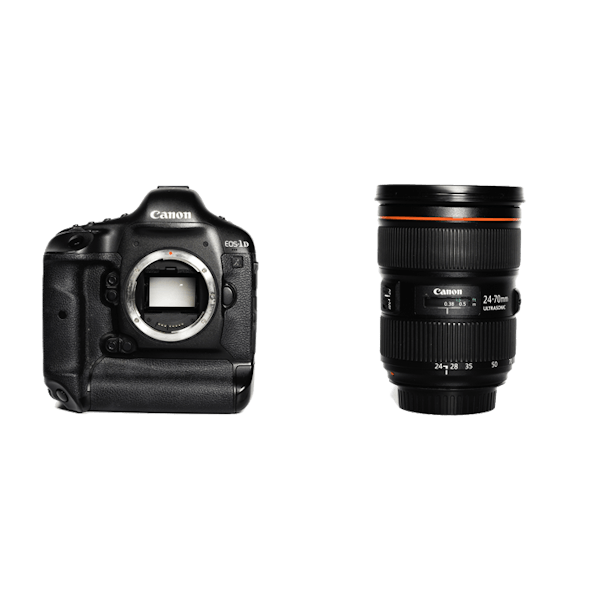 レンタル - Canon フラッグシップ一眼レフ&大口径標準ズームセット EOS
