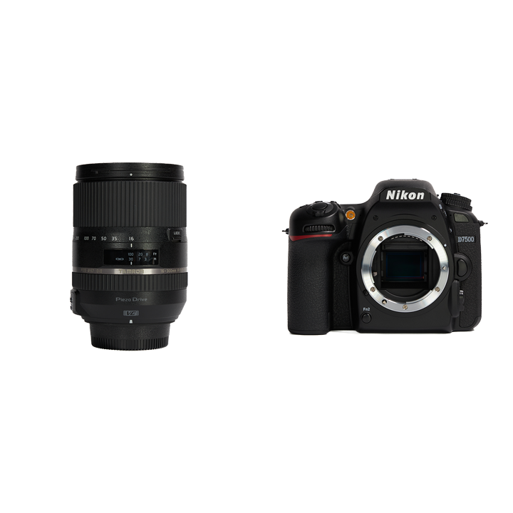 レンタル - Nikon 本格一眼レフ & 高倍率ズームセット D7500 + 16