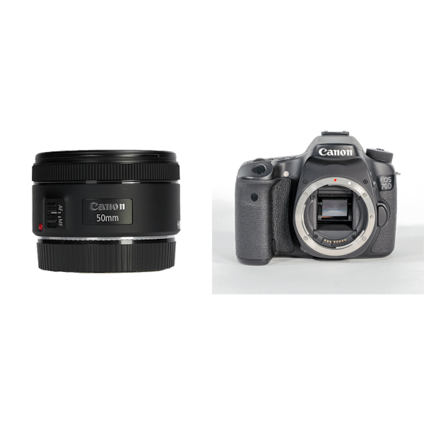 レンタル - Canon お手軽一眼レフ & 単焦点セット EOS 70D +