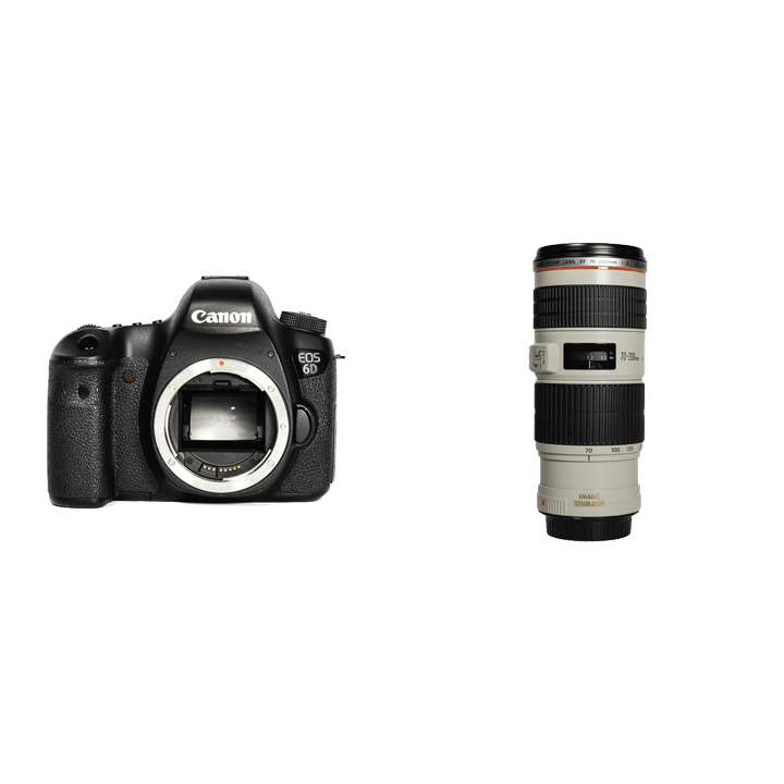 Canon フルサイズ一眼レフ ＆ F4通し望遠ズームセット EOS 6D + EF70-200mm F4L IS USM