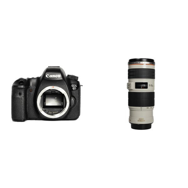 レンタル - Canon フルサイズ一眼レフ ＆ F4通し望遠ズームセット EOS