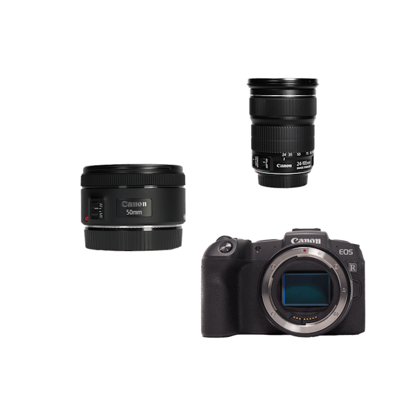 レンタル - Canon EOS RP 万能ズーム＆単焦点レンズセット EOS RP