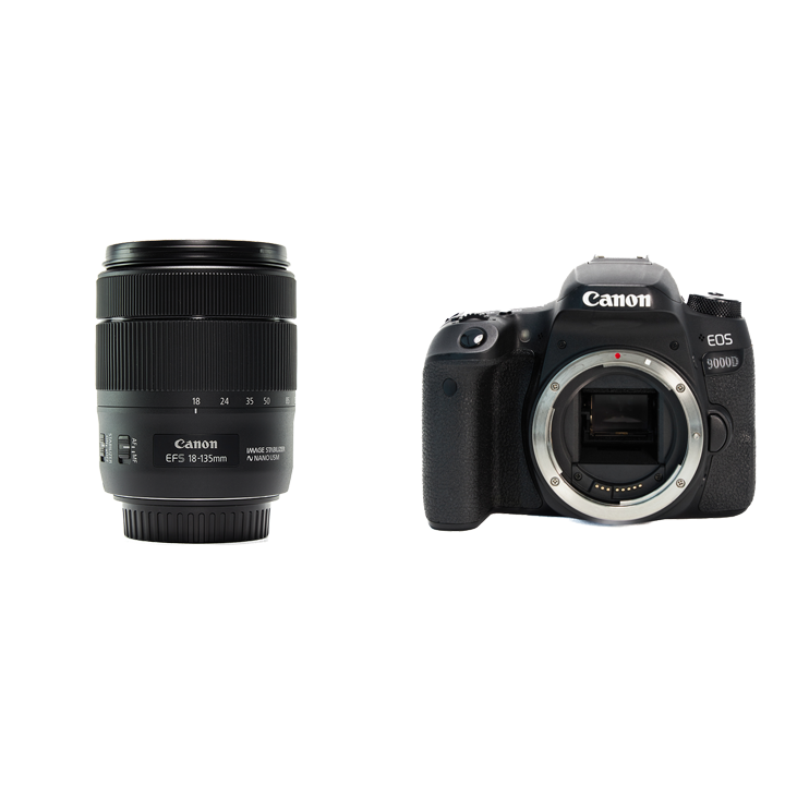 レンタル - Canon お手軽一眼レフ＆便利ズームセット EOS 9000D + EF-S18-135mm F3.5-5.6 IS USM | カメラ と交換レンズのレンタルならGOOPASS（グーパス）【公式】