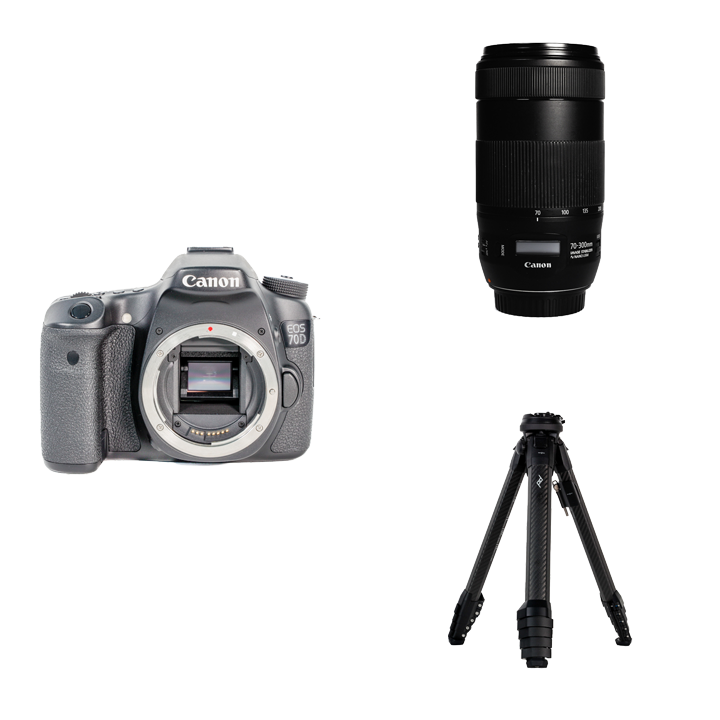 レンタル - Canon 月撮影入門セット EOS 70D + EF70-300mm F4-5.6 IS ...