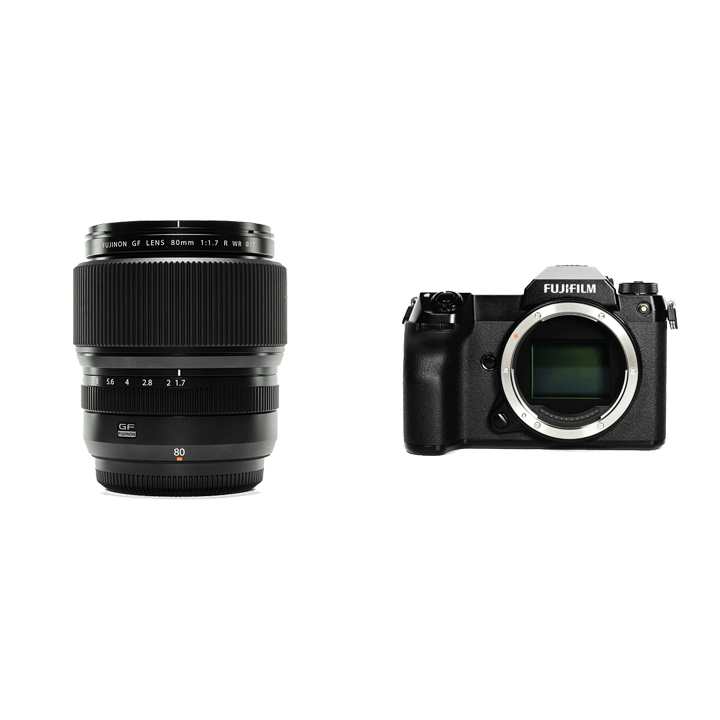 レンタル - FUJIFILM 本格中判ミラーレス & ポートレート向け単焦点セット GFX 50S II + GF80mmF1.7 R WR |  カメラと交換レンズのレンタルならGOOPASS（グーパス）【公式】