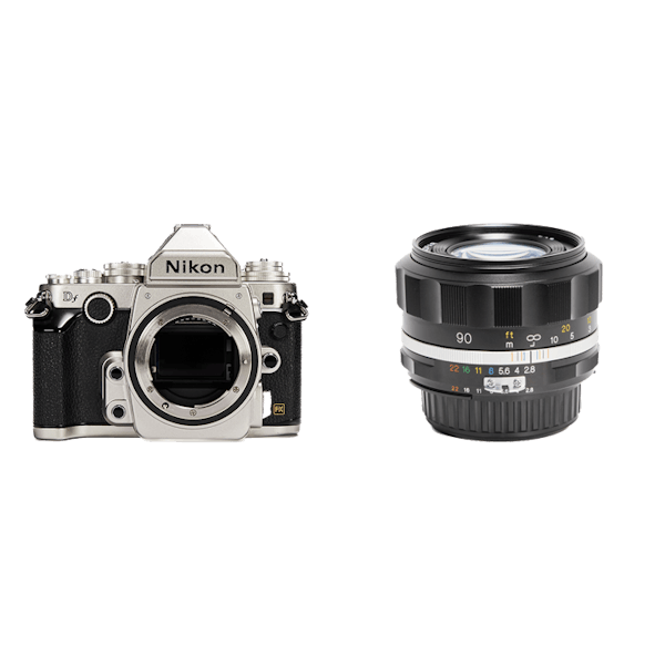 レンタル - Nikon レトロデザイン一眼レフ & コンパクト中望遠単焦点