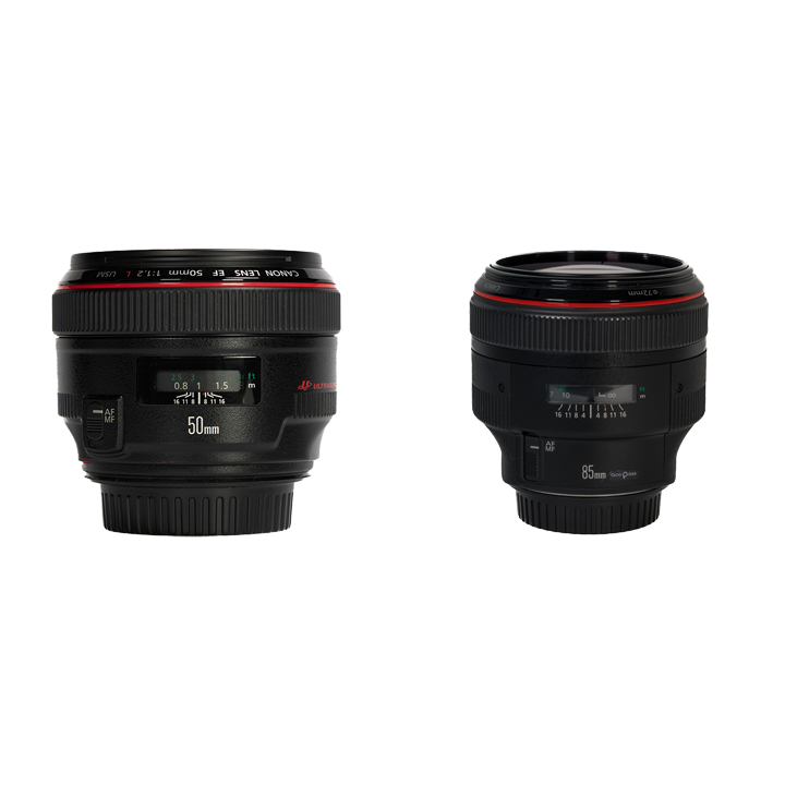 レンタル - Canon 超大口径F1.2レンズセット(EFマウント) EF50mm F1.2L USM + EF85mm F1.2L II USM  | カメラと交換レンズのレンタルならGOOPASS（グーパス）【公式】