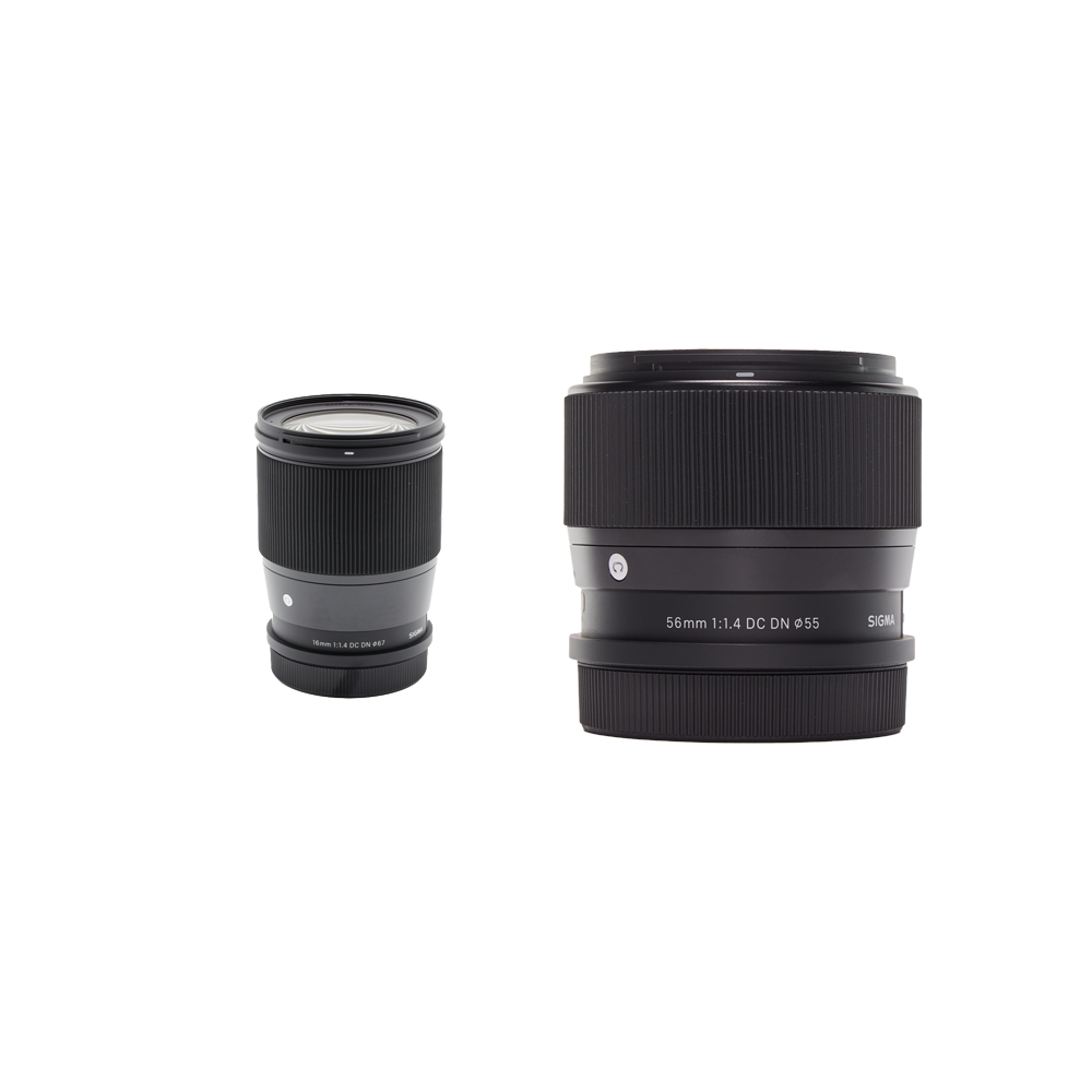 画角違いで楽しむ軽量単焦点セット(Lマウント) 16mm F1.4 DC DN + 56mm F1.4 DC DN