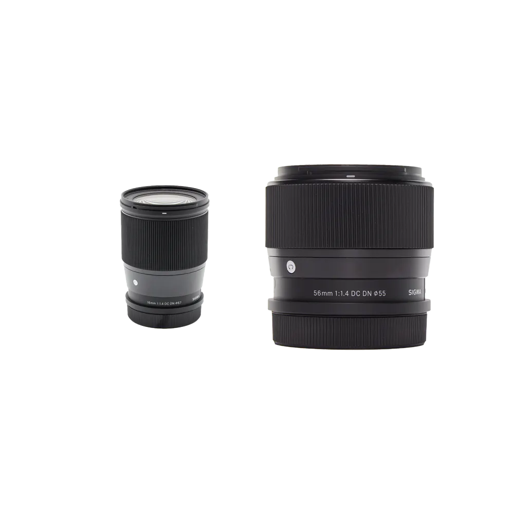 画角違いで楽しむ軽量単焦点セット(Lマウント) 16mm F1.4 DC DN + 56mm F1.4 DC DN