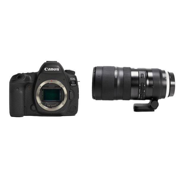 Canon 万能フルサイズ一眼レフ & TAMRON大口径望遠ズームセット EOS 5D Mark IV ボディ + SP 70-200mm  F/2.8 Di VC USD G2