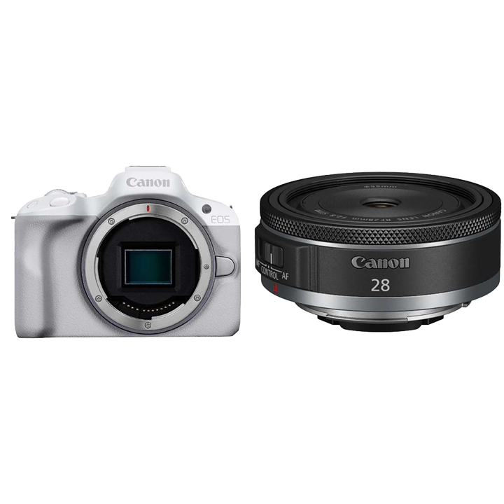 レンタル - Canon EOS R50 超軽量パンケーキレンズセット EOS R50 ボディ [ホワイト] + RF28mm F2.8 STM |  カメラと交換レンズのレンタルならGOOPASS（グーパス）【公式】