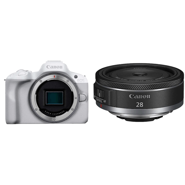 Canon EOS R50 超軽量パンケーキレンズセット EOS R50 ボディ [ホワイト] + RF28mm F2.8 STM