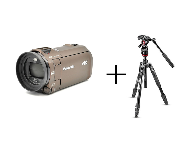 レンタル - 軽量ビデオカメラ＆三脚セット HC-VX992M-T [カカオ
