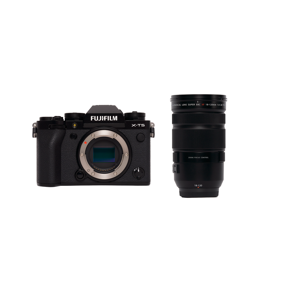 FUJIFILM 本格ミラーレス & 映像制作向けパワーズームセット X-T5 ボディ [ブラック] + XF18-120mmF4 LM PZ WR