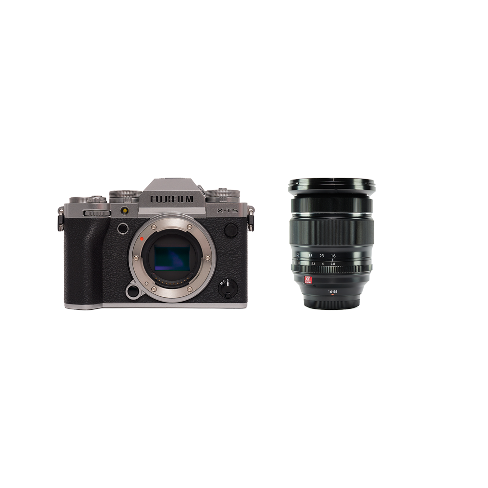FUJIFILM 本格ミラーレス & 大口径標準ズームセット X-T5 ボディ [シルバー] + XF16-55mmF2.8 R LM WR