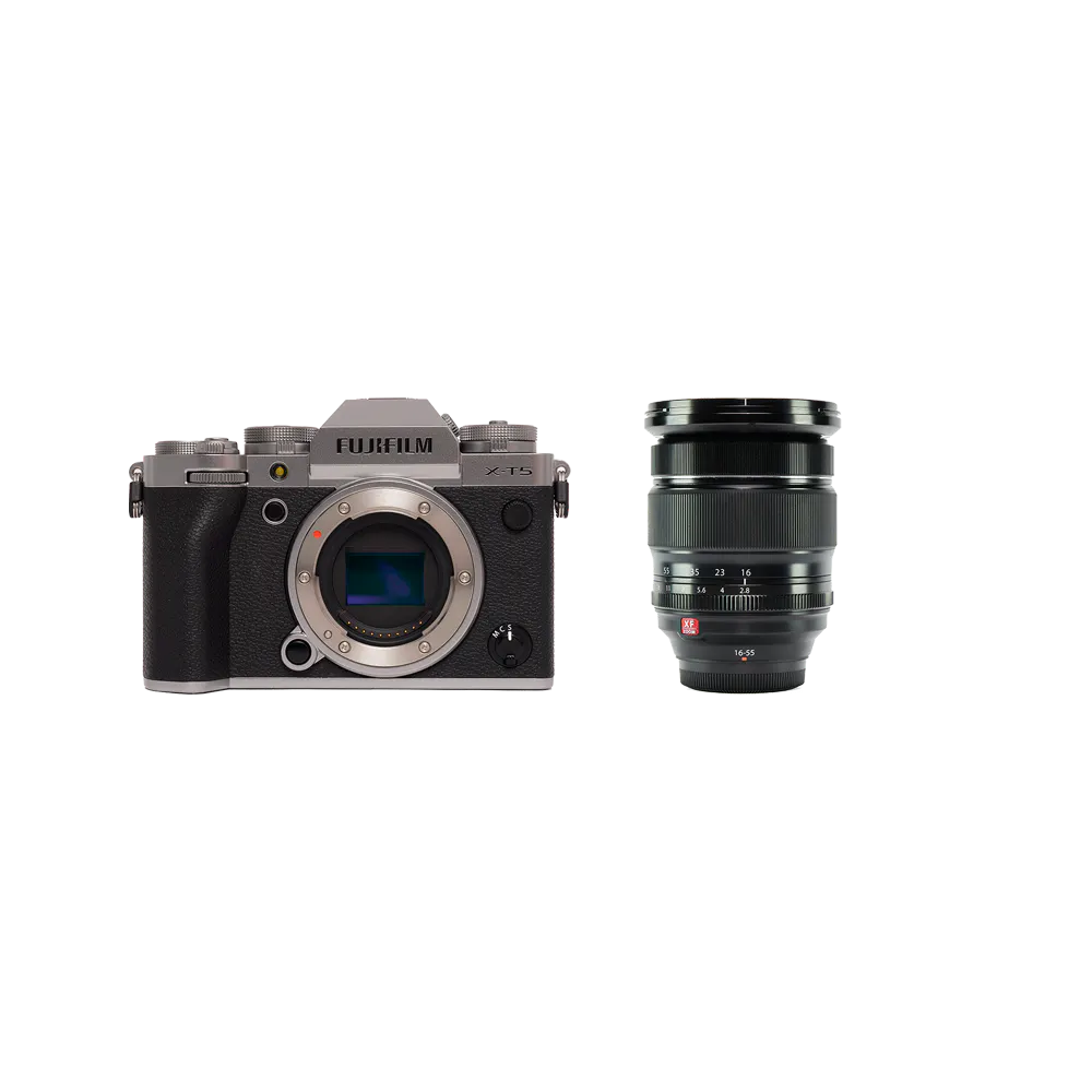 FUJIFILM 本格ミラーレス & 大口径標準ズームセット X-T5 ボディ [シルバー] + XF16-55mmF2.8 R LM WR