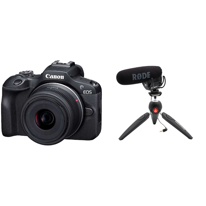 レンタル - マイクとミニ三脚つき！youtube/Vlog入門キット EOS R10 RF-S18-45 IS STM レンズキット +  動画制作アクセサリーセット (VideoMic PRO + PIXI EVO) | カメラと交換レンズのレンタルならGOOPASS（グーパス）【公式】