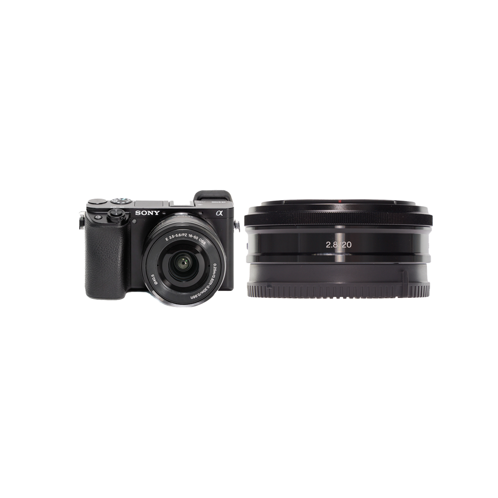 レンタル - SONY 超軽量ミラーレス&ズームと単焦点レンズ2本セット