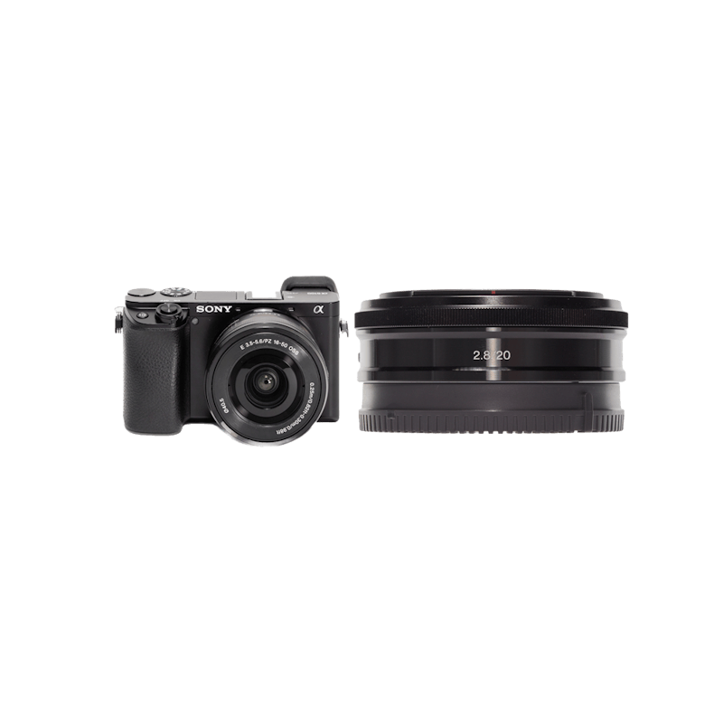 レンタル - SONY 超軽量ミラーレス&ズームと単焦点レンズ2本セット