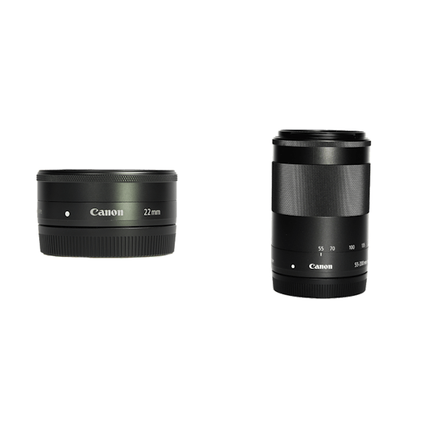 レンタル - Canon ミラーレス単焦点×望遠レンズセット EF-M22mm F2 + ...